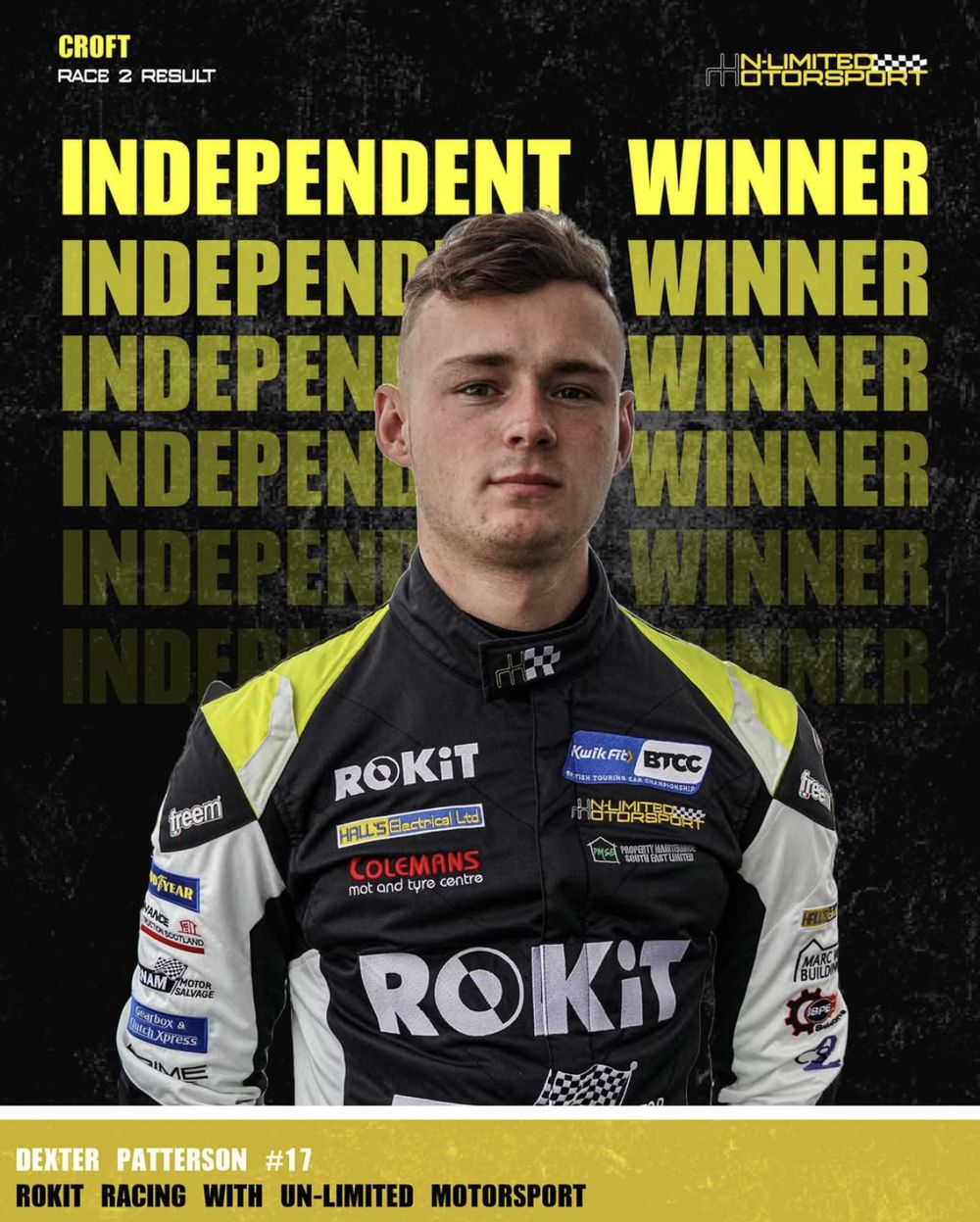 Race winner graphic for Un-Limited Motorsport